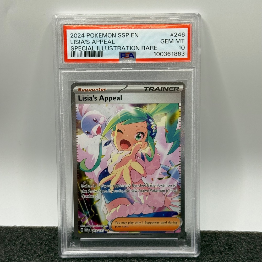 Pokemon Lisia's Appeal 246/191 Surging Sparks Special Illustration Rare PSA 10